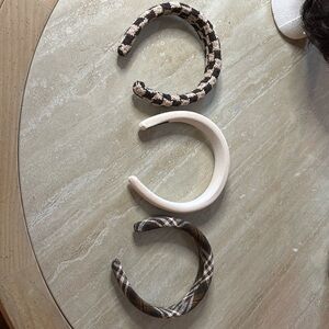 Brown and Cream Headband Set